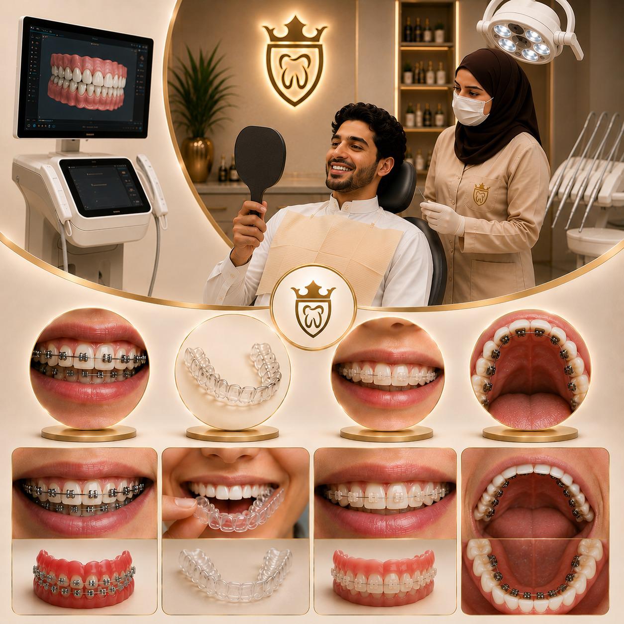 <p>تقويم الأسنان في صفوة المهيدب لطب الأسنان</p>