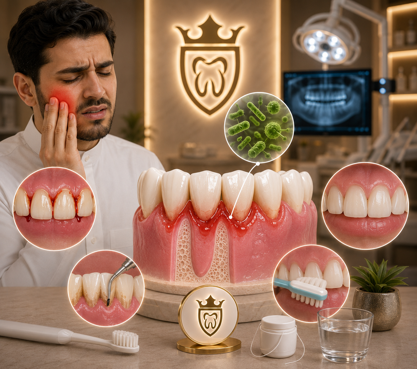 <p>التهاب اللثة: الأعراض والأسباب وطرق العلاج قبل تطور الحالة</p>